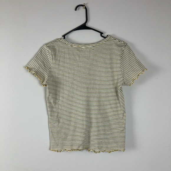 Box 3 Glitz Striped Baby Tee w Cabbage Hem - Picture 2 of 4
